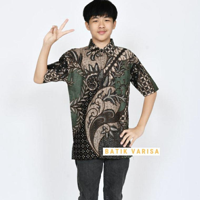 KODE C43G Batik anak cowok M L XL XXL Remaja  Kemeja batik anak cowok Remaja  Baju batik anak dan Re