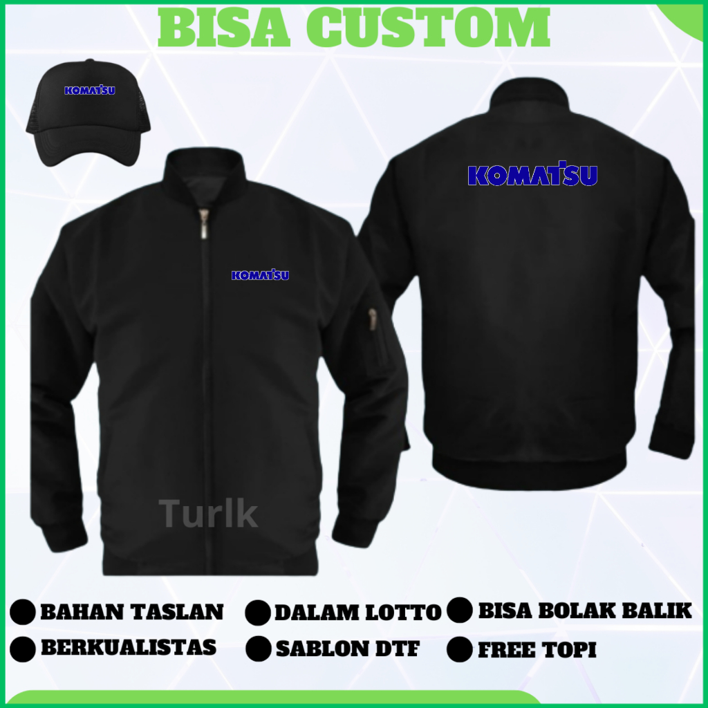 Jaket Komatsu Jaket Bomber Komatsu Custom
