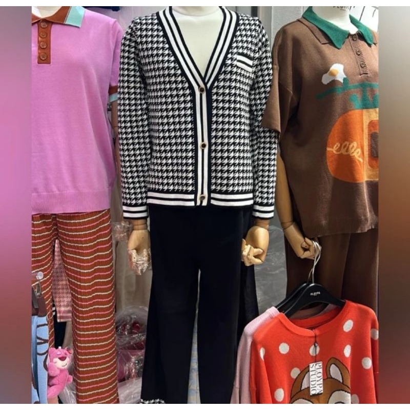 One Set Premium Cardigan & Celana Rajut