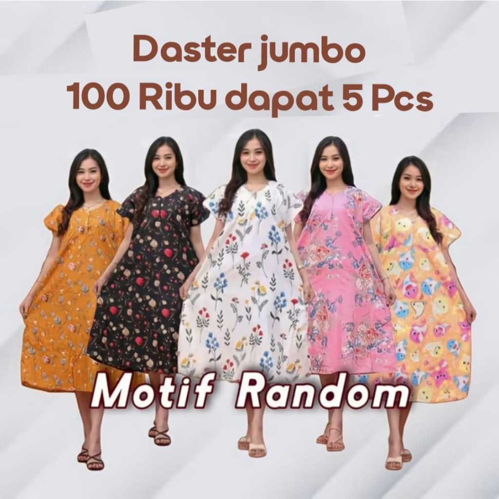 OBRAL MURAH Daster 100Rb Dapat 5 Pcs | 100Rb Dapat 5 Daster Kekinian | 100Ribu Dapat 5 Daster | Dast