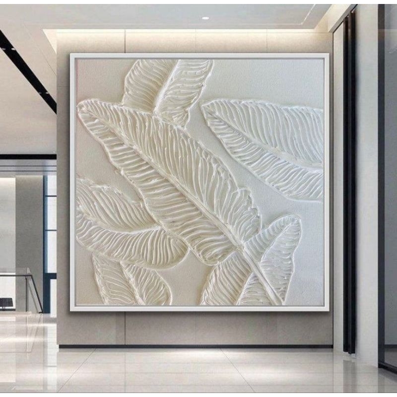 lukisan daun pisang aesthetic dekorasi dinding