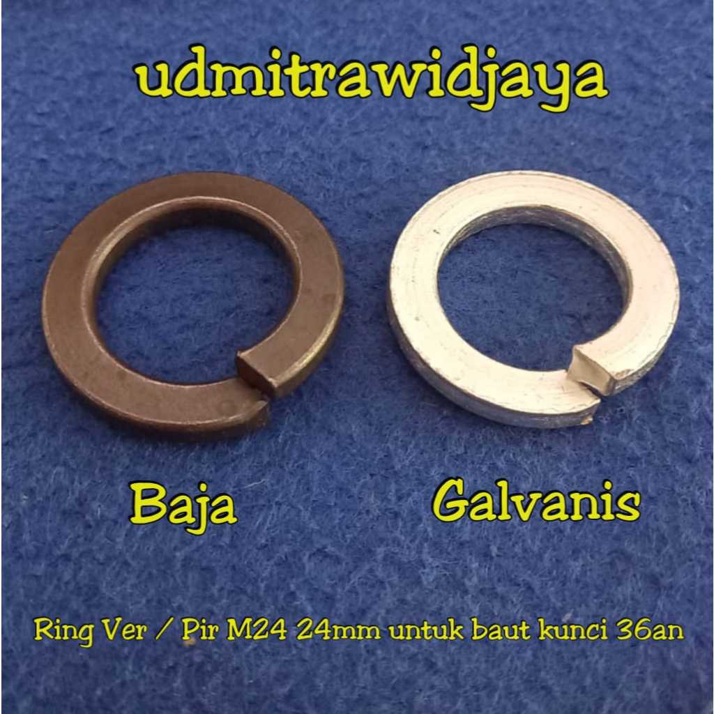 Ring per ver pir baja galvanis stainless 24mm kunci 36 / ringpir baja m24 / ring ver baja M24 lebar 