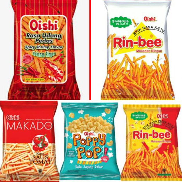 

DISCOUNT Oishi snack All Variant oishi Rinbee 6g oishi makado 6g poppy corn 6gcocok u bingkisan hajatan acara nikahan hampers parcel lebaran idul Fitri