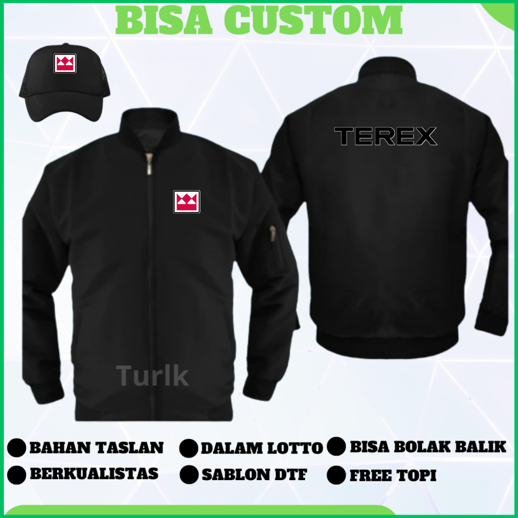 Jaket Terex Jaket  Crane Terex Bomber Custom