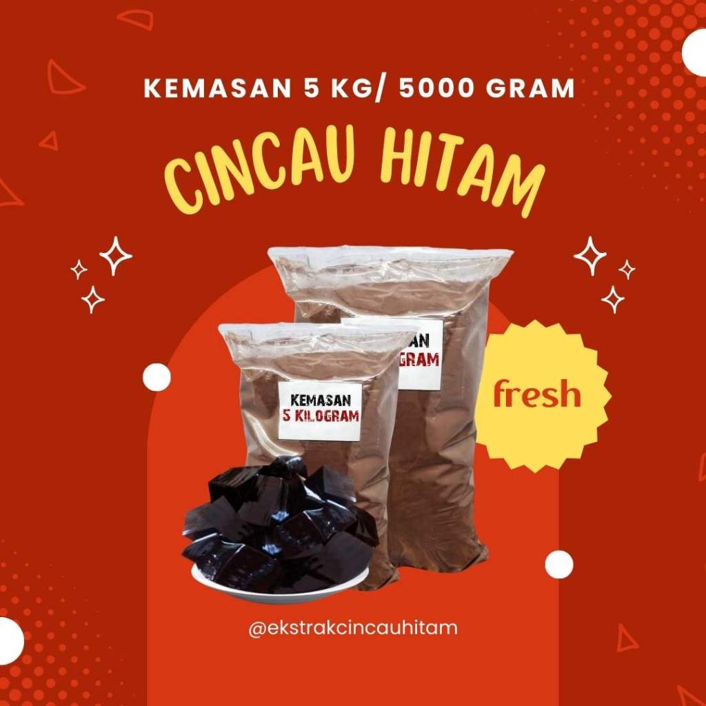 

Serbuk Cincau Hitam Kemasan Segel Alumunium Foil Kemasan 5Kg di Malang