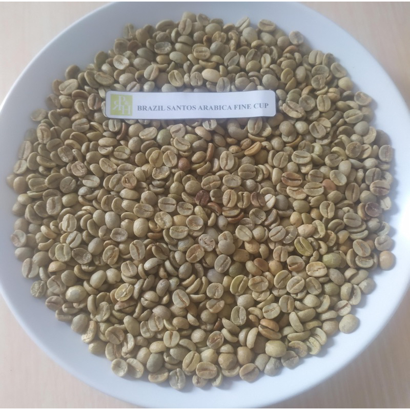 

Brazil santos arabika fine cup green bean arabica kopi biji mentah