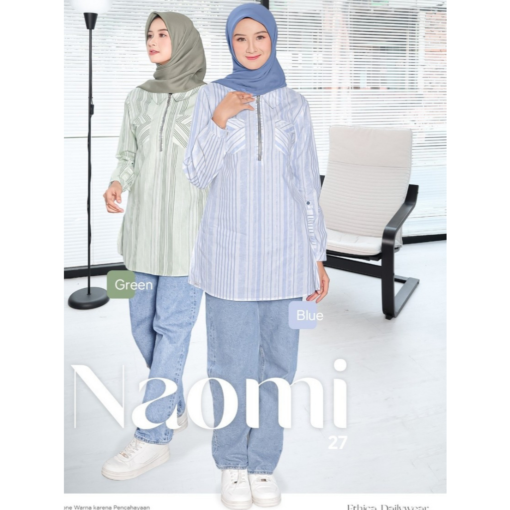 Ethica Tunik Kemeja NAOMI 27 warna green