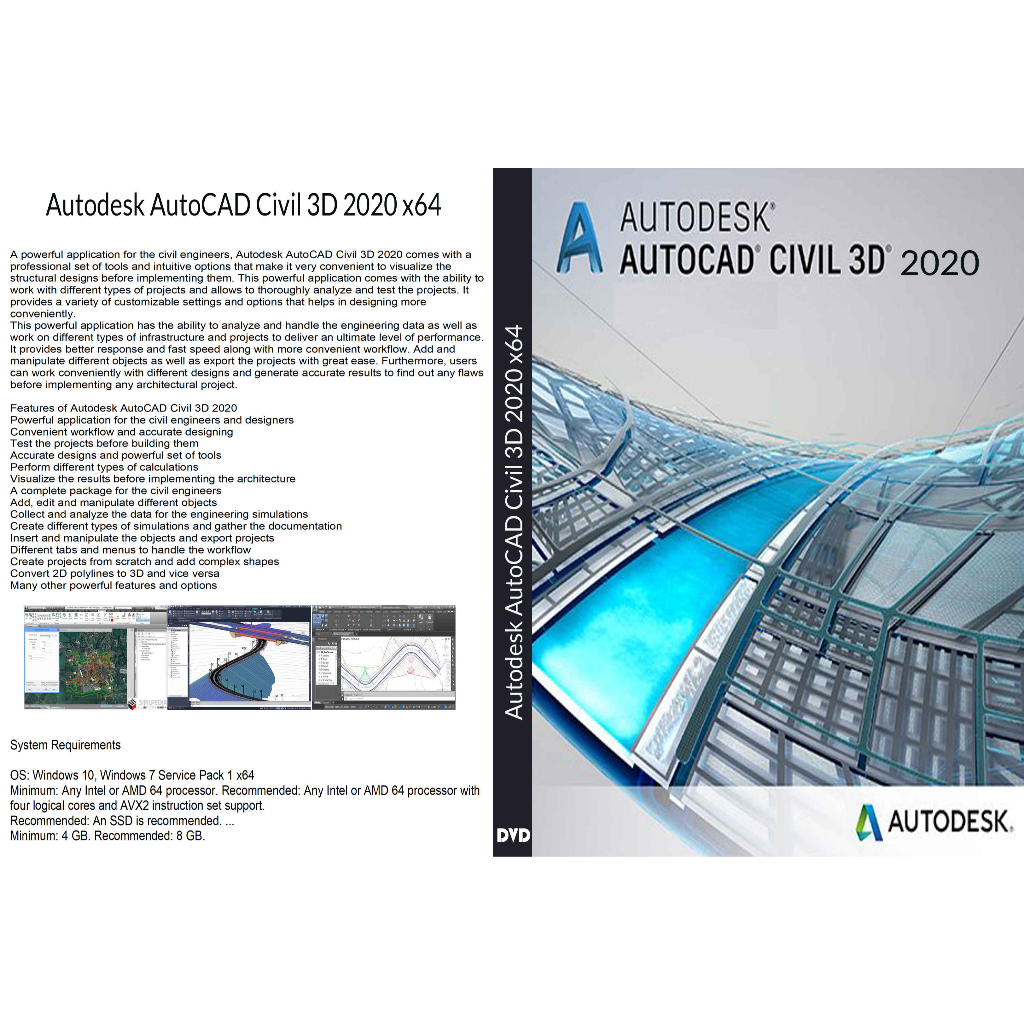 AutoCAD Civil 3D 2020 x64