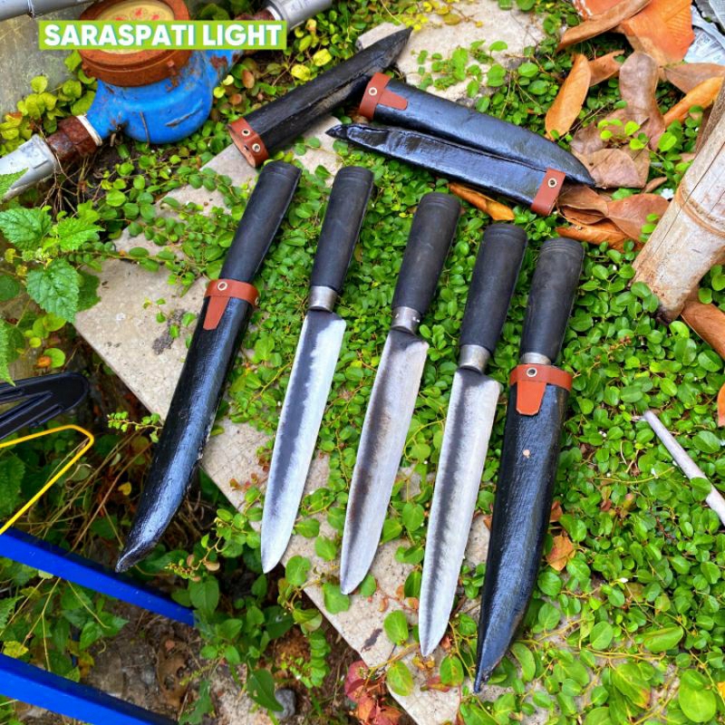 Pisau Daging Bahan Baja Super Tajam - Pisau Sarung pisau Dapur dan stik asahan