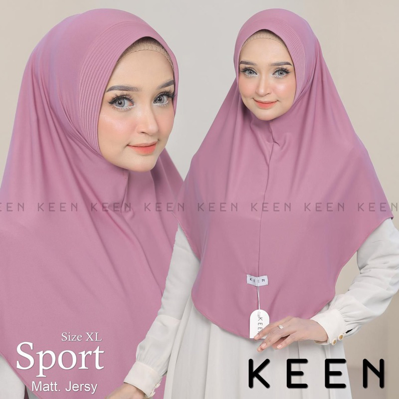 Hijab Bergo hijab daily KEEN Pet Size XL  Hijab Jersey ternyaman adem Menutup Dada Premium