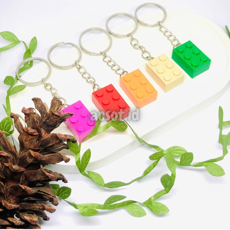 Gantungan Kunci Lego Medium| Lego Keychain | Keychain Lego | Lego Original