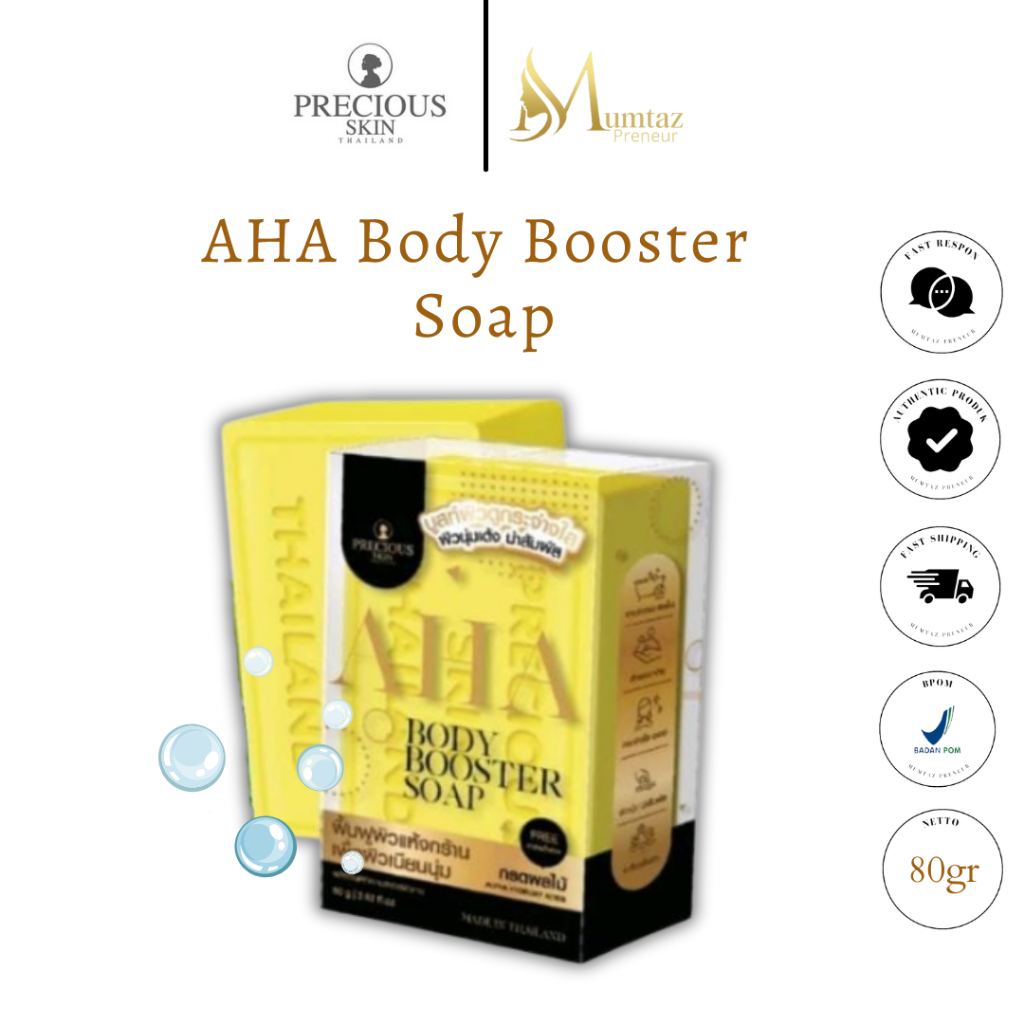 PRECIOUS SKIN THAILAND AHA BOOSTER WHITENING SOAP