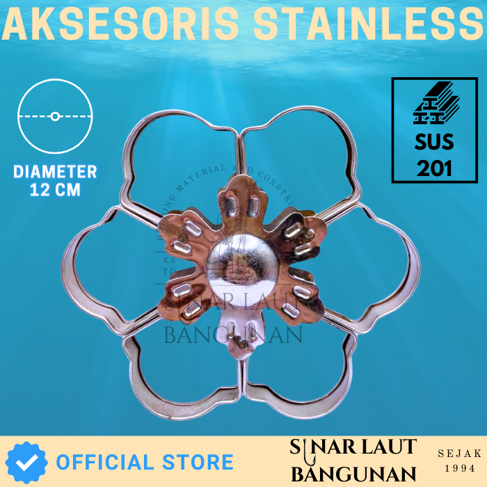 ORNAMEN AKSESORIES PAGAR STAINLESS Bunga