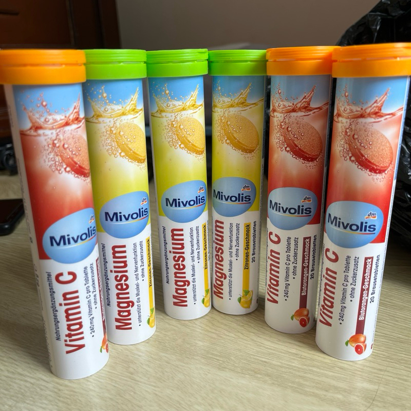 Mivolis Multivitamin - Magnesium - Vitamin C tube - B12, 20 st