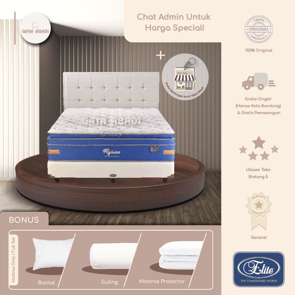 Springbed Elite Rejoice / Kasur Elite Rejoice - Elite Springbed