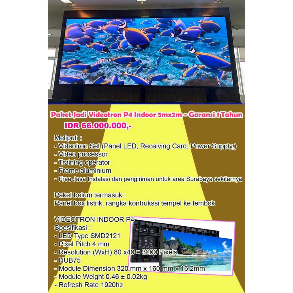 VIDEOTRON P4 INDOOR 3MX2M