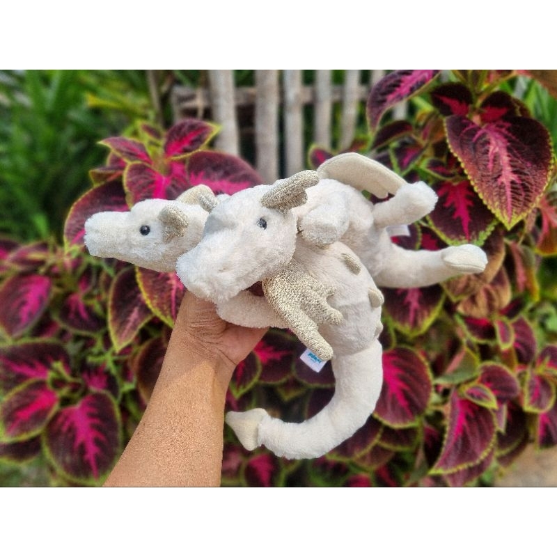 Small Snow dragon by jellycat