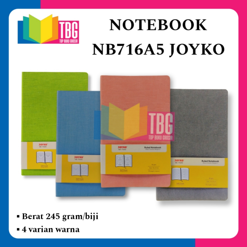 

1 PCS NOTEBOOK NB716A5 JOYKO BUKU DIARY / BUKU CATATAN JOYKO