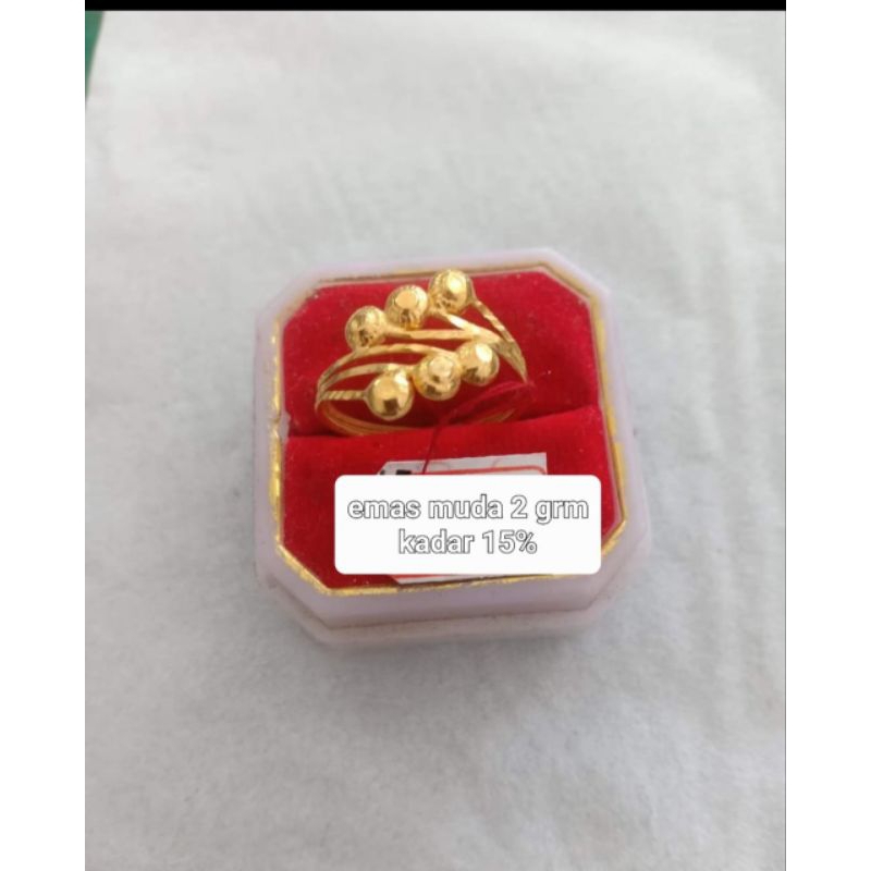 CinCin Dewasa Emas Muda 2 grm