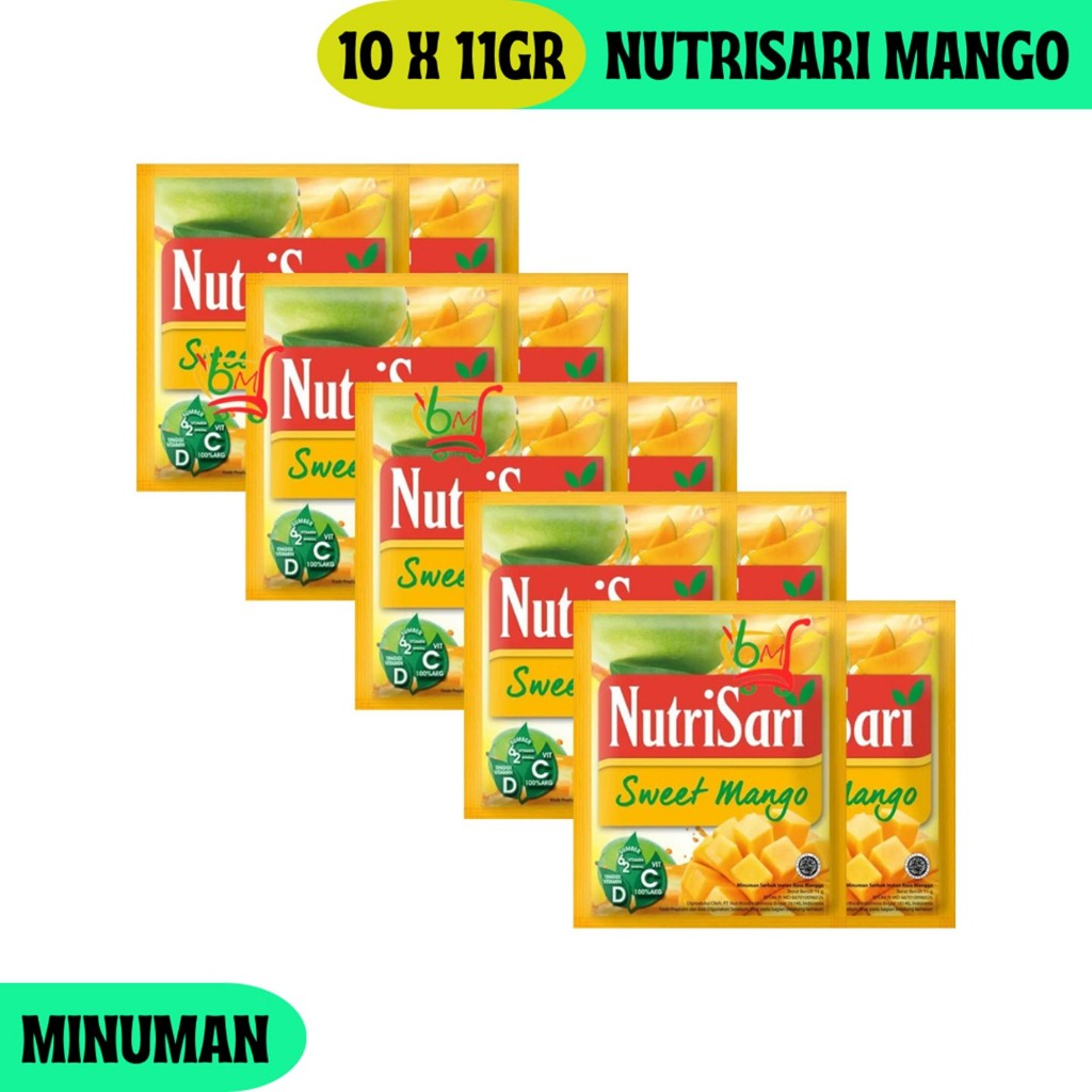 

NutriSari Sweet Mango Minuman Serbuk Rasa Mangga Segar Nikmat