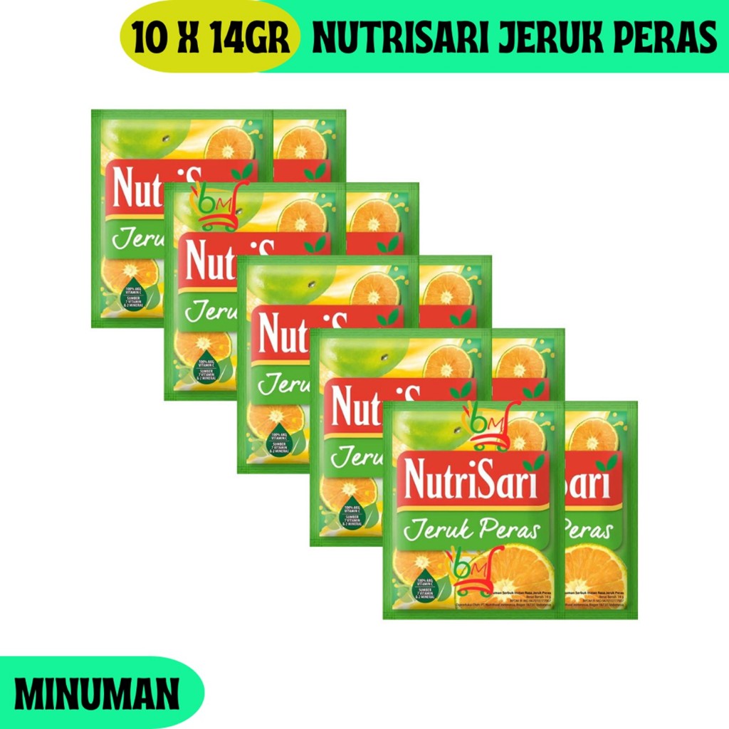 

NutriSari Jeruk Peras Minuman Serbuk Rasa Jeruk Peras Segar Nikmat