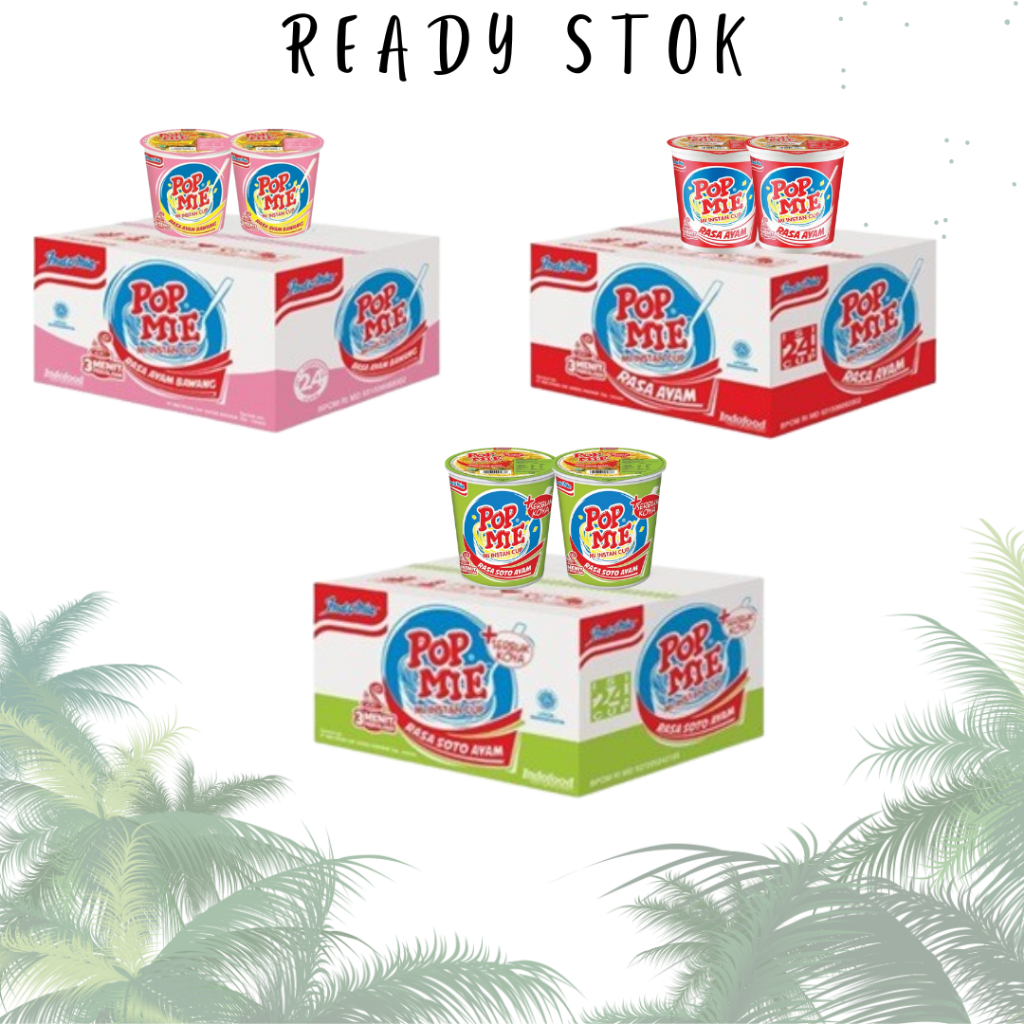 

POP MIE RASA SOTO AYAM / RASA AYAM / RASA AYAM BAWANG 24x75gr (1KARTON)