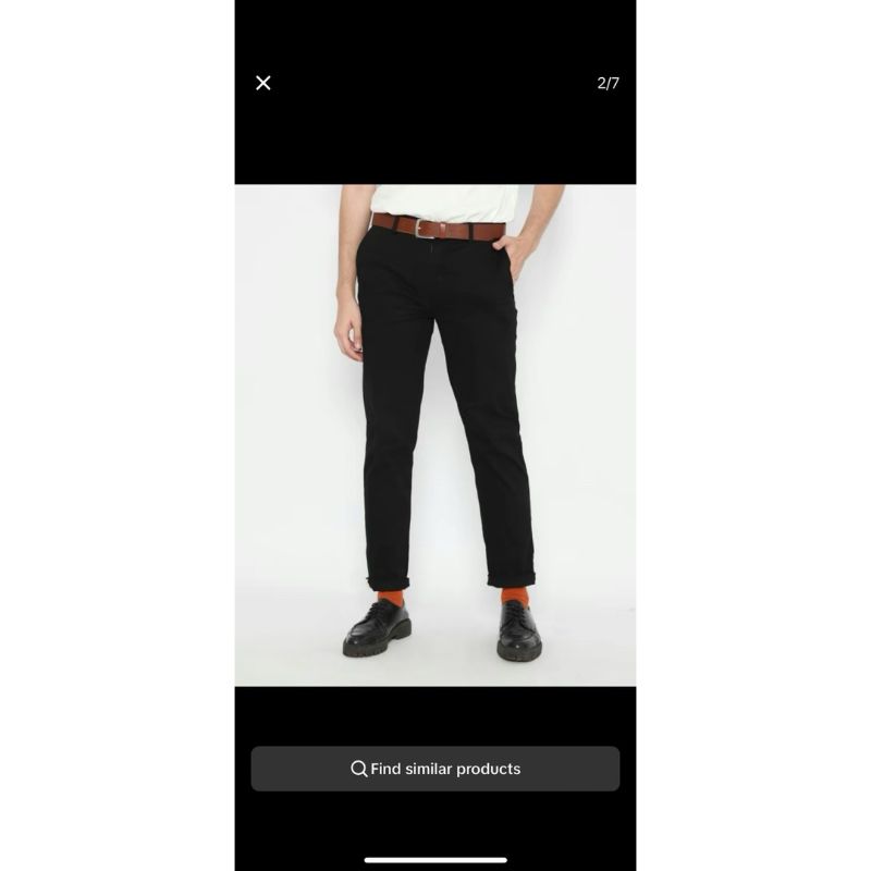 Erigo pants celana panjang chino sirius black hitam size 32