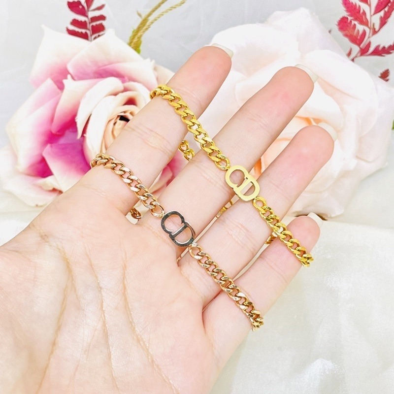 Gelang Rantai Titanium Steel Fashion CD