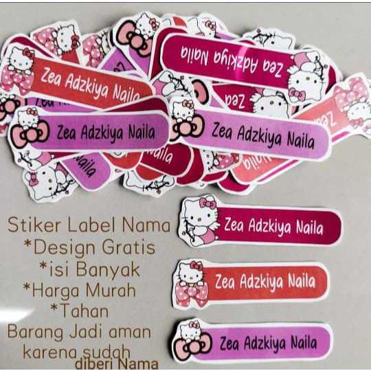 

Stiker label Nama Custom/stiker Nama karakter/stiker karakter Nama Tahan Air isi Banyak