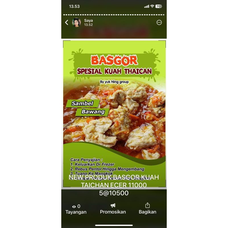 

baso goreng kuah taichan by yuck ning
