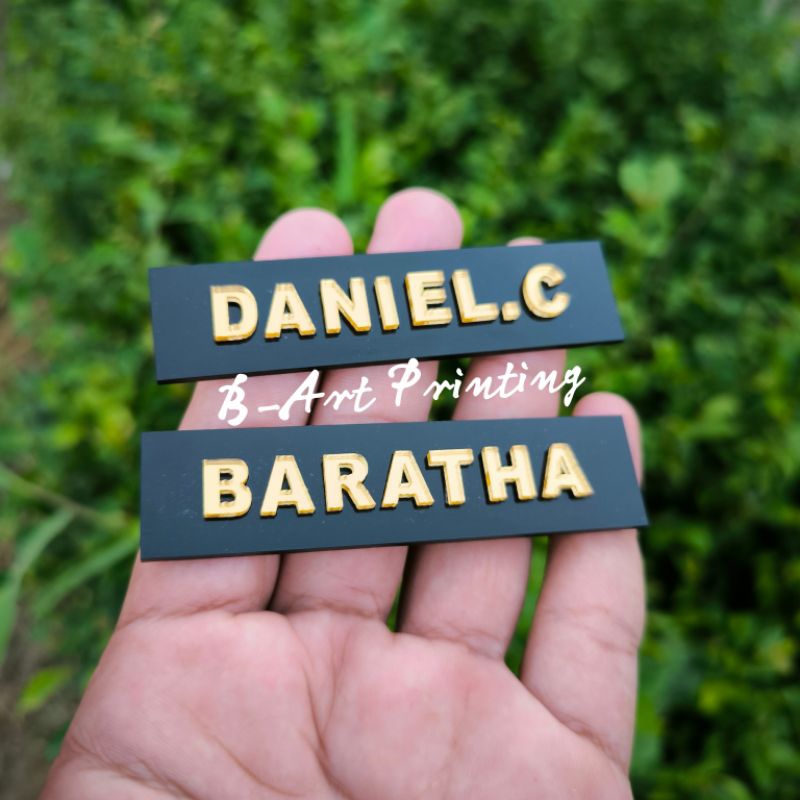 

NAME TAG GOLD 3D PAPAN NAMA TIMBUL NAME TAG 3D NAMA DADA TIMBUL NAMA DADA PAPAN NAMA AKRILIK TIMBUL GLOSSY