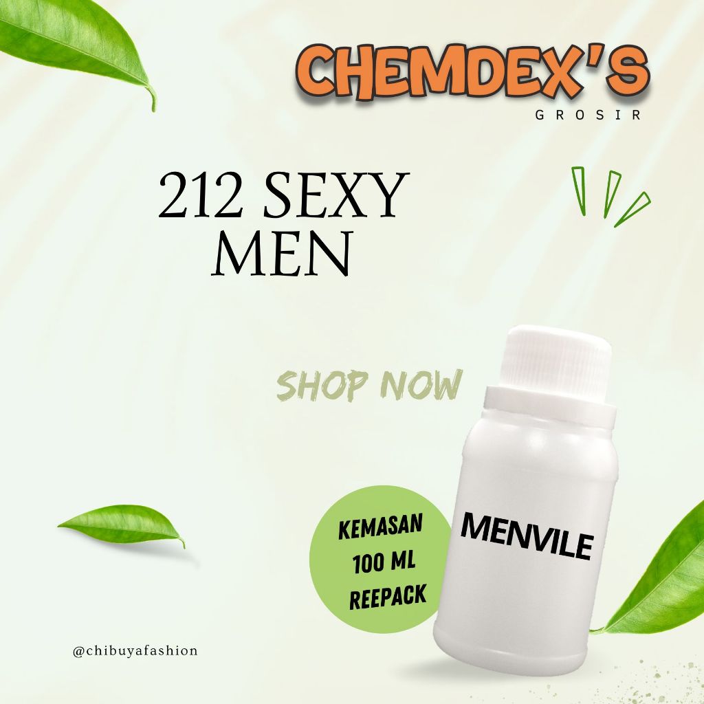 Bibit Parfum Murni 212 SEXY MEN // MENVILE // 100ML-500ML || parfume || parfum 212 sexy man