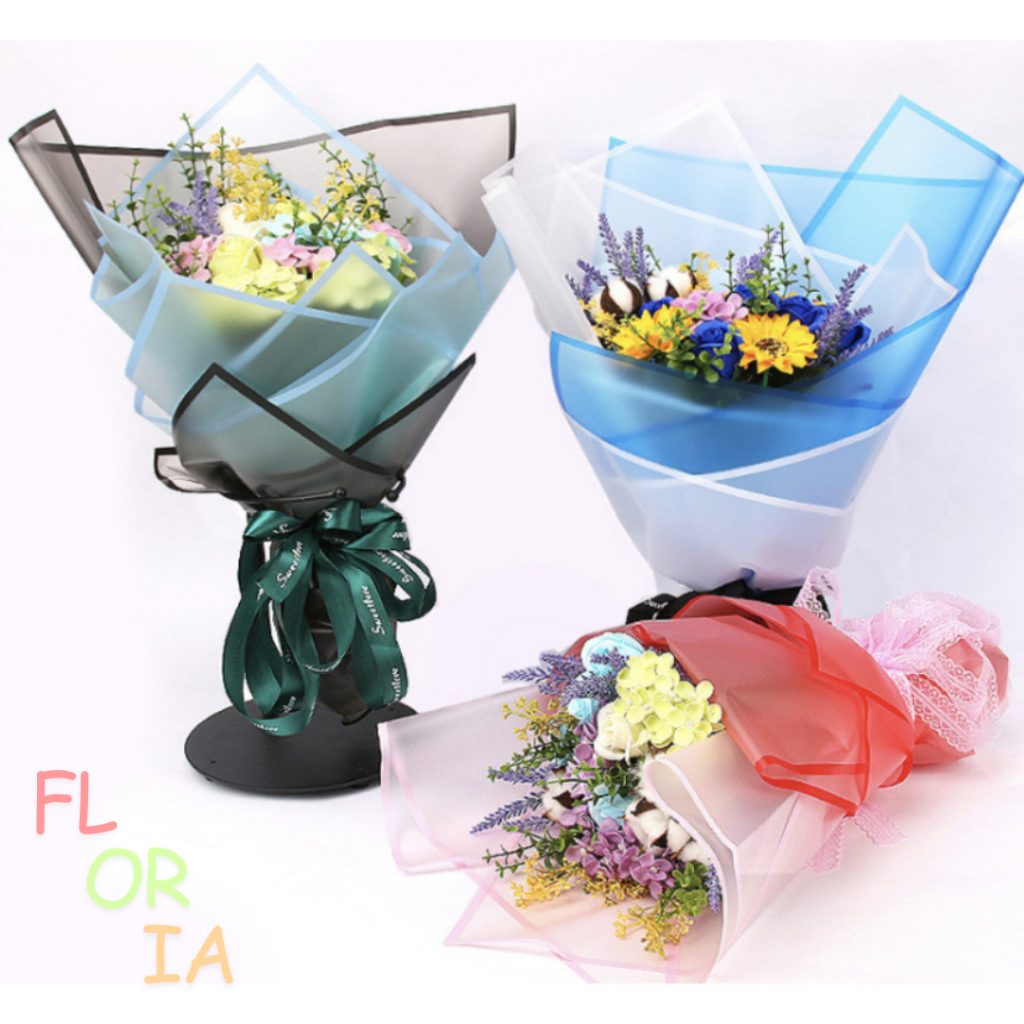 

5 Lembar 1326 Flower Wrapping Paper Transparan List Kertas Buket Bunga Semi Transparan Flower Wrap