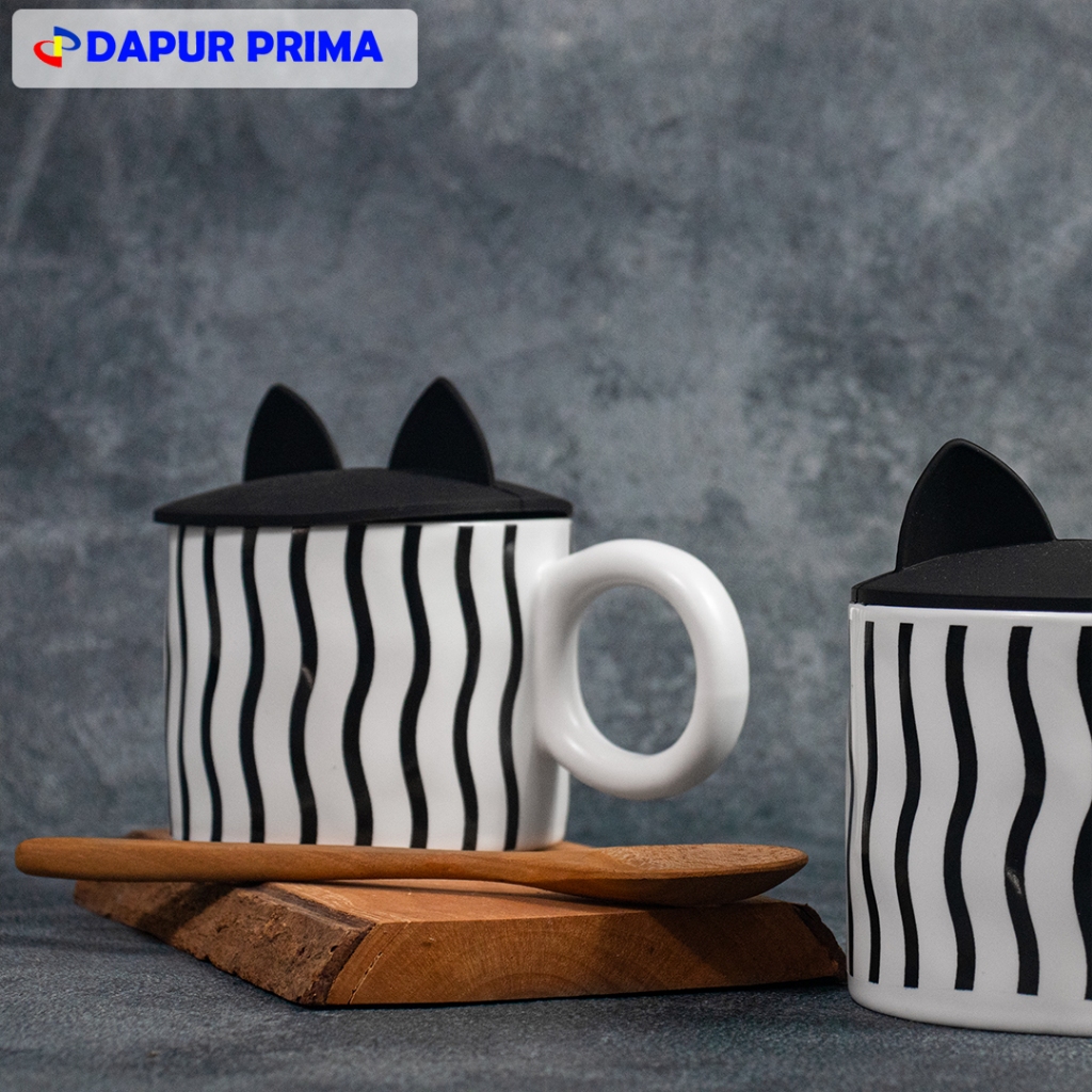 NEW PRODUCT - ROYAL ALFRED MUG KERAMIK BULAT 12OZ+TTP BT-1438 - MUG ZEBRA MINIMALIST (PCS)