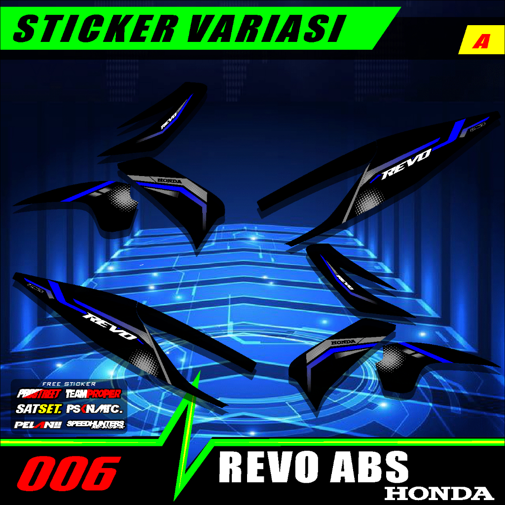 Striping REVO ABSOLUT - Stiker Variasi List Motor Motif Keren