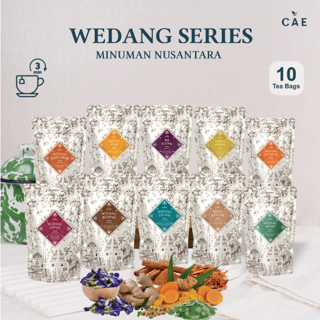 

All Variant Pouch 10 Tea Bags Traditional Drinks Herbal Rempah Empon Premium Wedang Kelor Rempah Mataram Bir Pletok Telang Uwuh Kunyit Asam Temulawak Beras Kencur