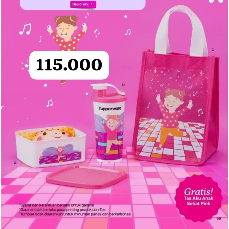 aneka bekal tupperware anak