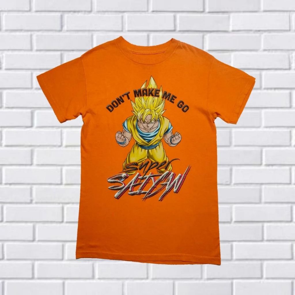 KAOS DRAGONBALLZ, SIZE S FIT M (SECOND BRANDED) ORANGE, TS0144