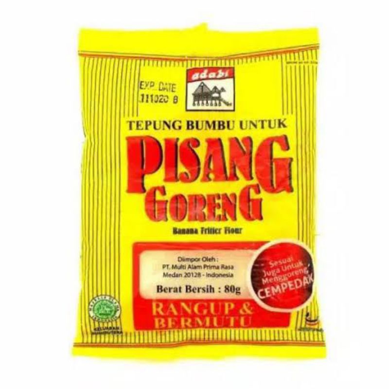 

Adabi Tepung Bumbu Pisang Goreng 80 gram