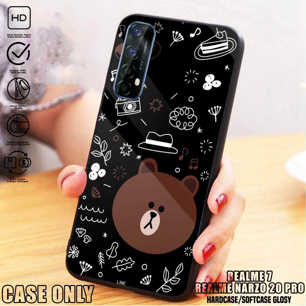 Case REALME 7- Casing REALME 7 [ BEAR ] Silikon REALME 7  - Kesing Hp - Casing Hp  - Case Hp - Case 