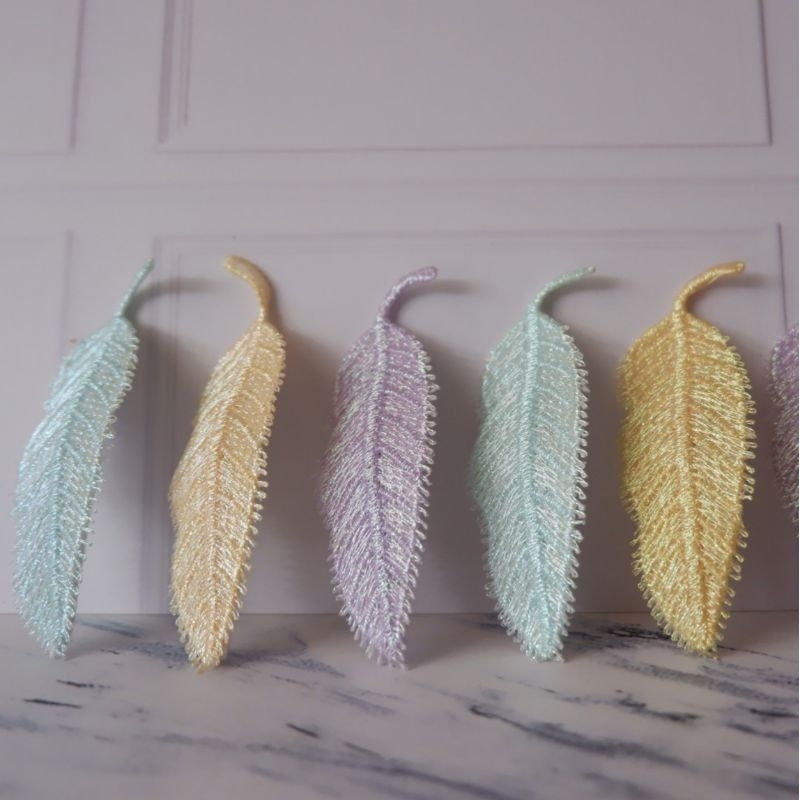 Jepit Rambut Model Daun Warna Warni Pastel