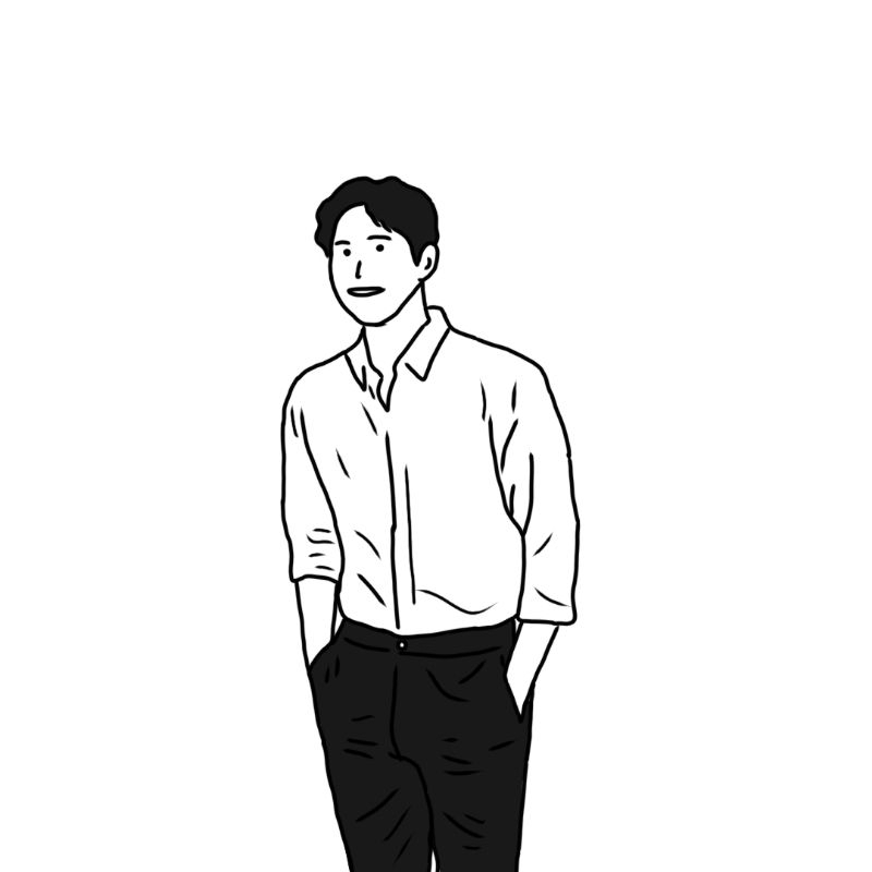 Line art ilustrasi/ilustrasi wajah/simple ilustrasi