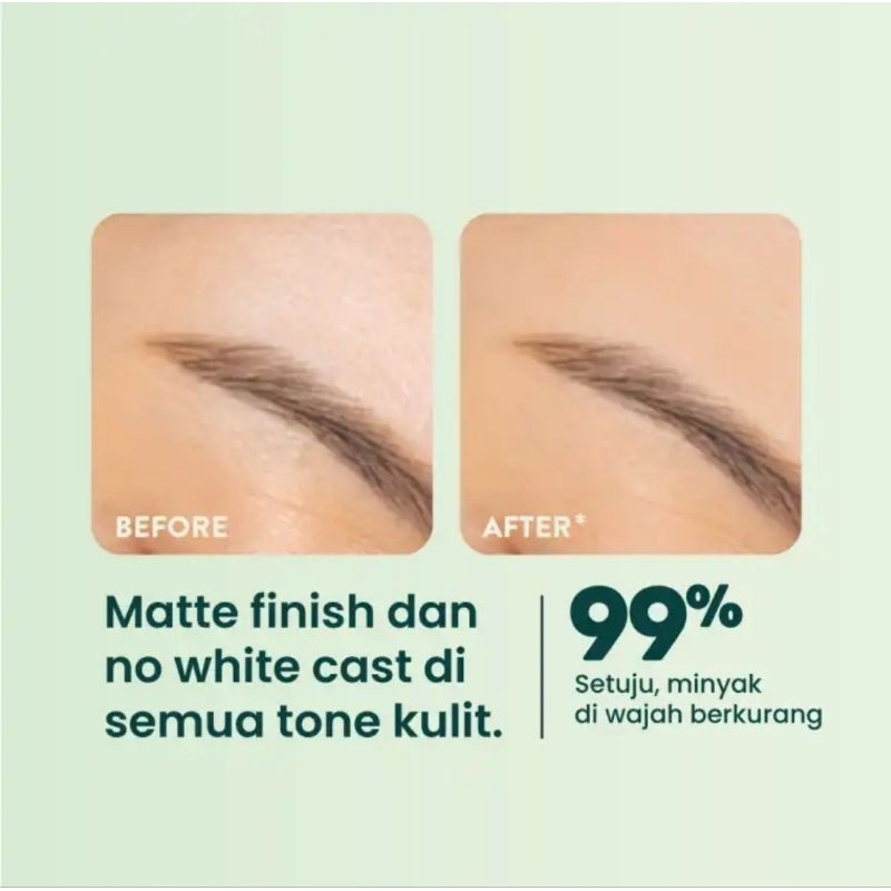 NPURE Sunscreen Powder Cica / Beat the Sun Powder / Sunscreen Bedak & Brush / Bedak Bebas Kilap Miny