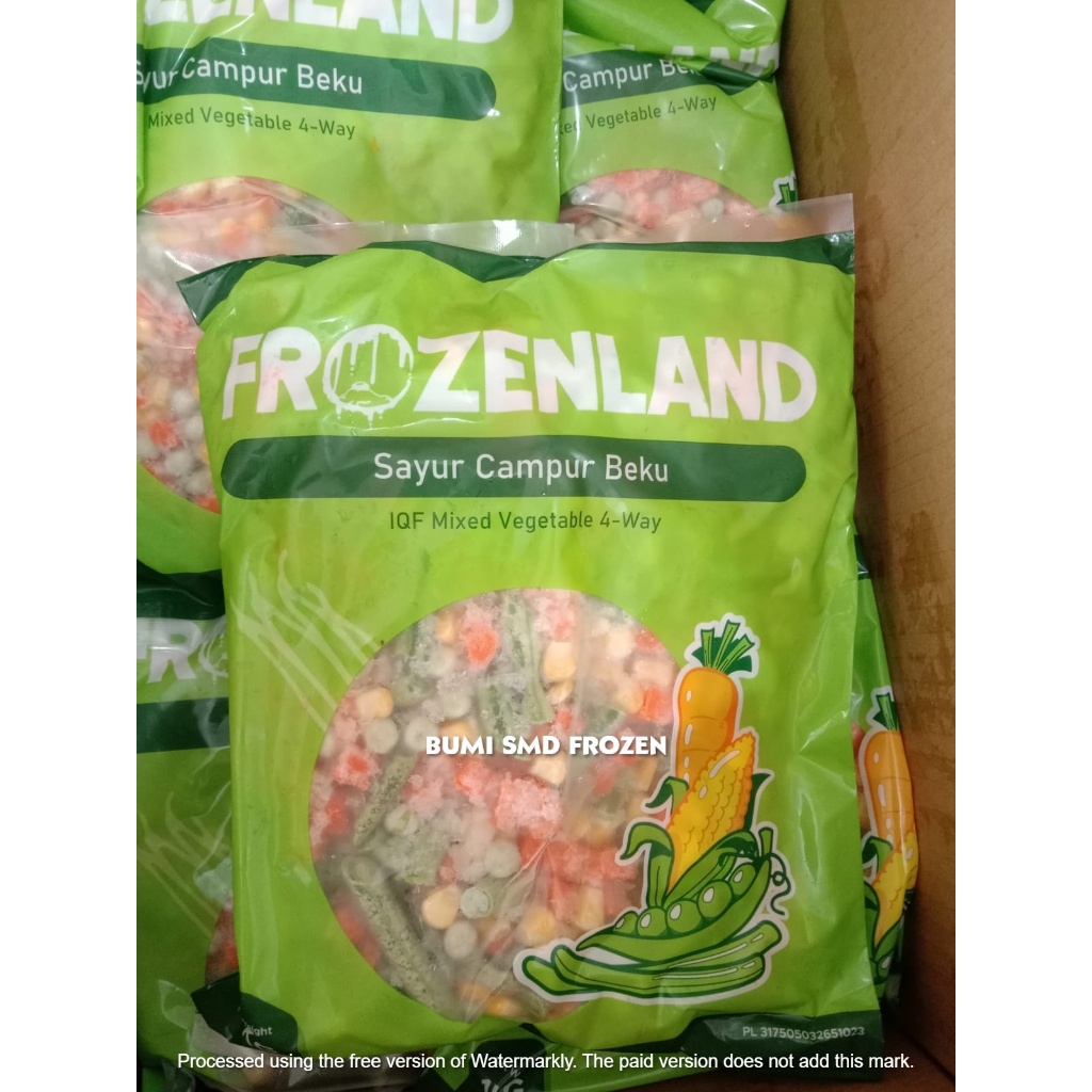 

FROZENDLAND Mixed Vegetables 4 WAY 1 KG | Sayur Campur 1 KG