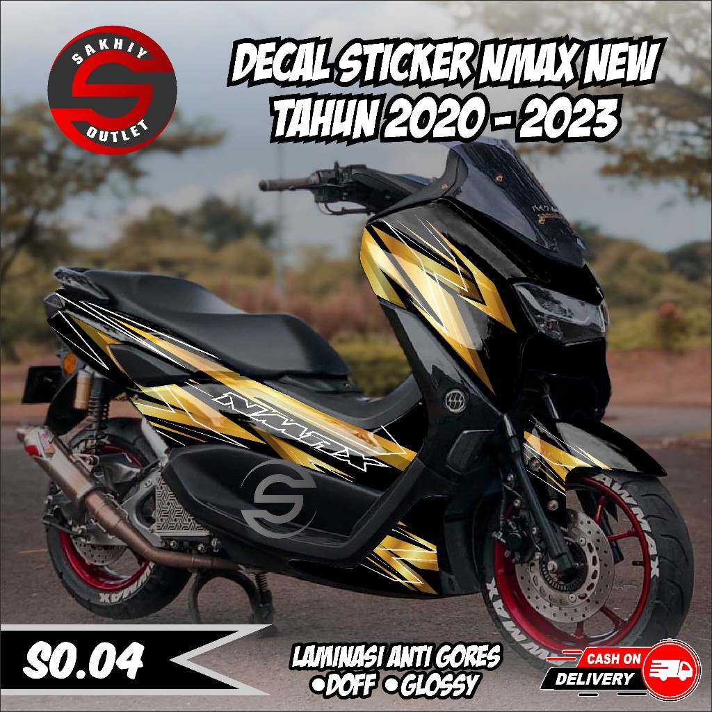 Sakhiy Outlet - Decal Fullbody NMAX 155 NEW VVA 2020 2021 2022 2023 Decal Stiker NMAX New Lis Varian