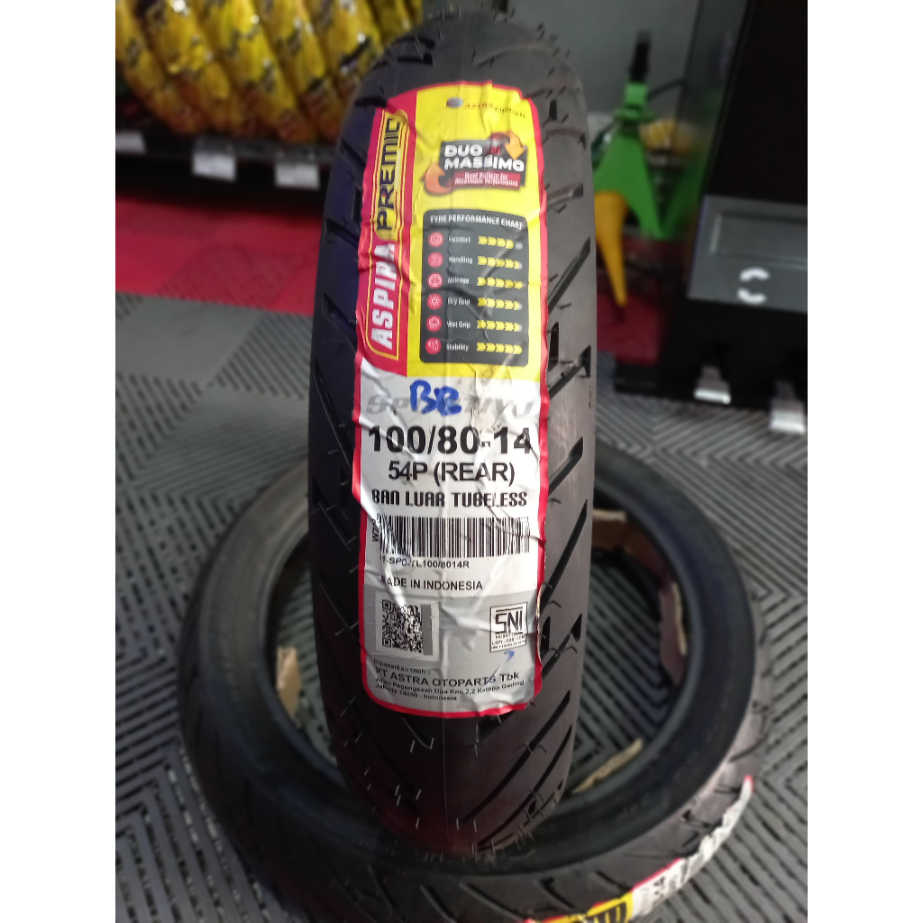 ASPIRA Sportivo 100/80-14 Ban Motor Matic Ring 14 Tubeless