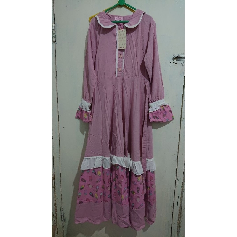 GAMIS VINTAGE motif ice cream by erma hijab