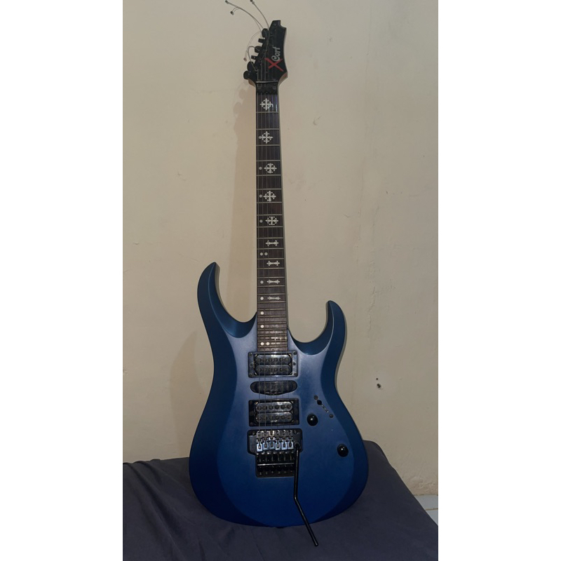 [Original] Gitar Listrik Cort x6 - Blue Satin