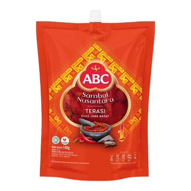 

ABC Sambal Nusantara Terasi Pouch 180gr