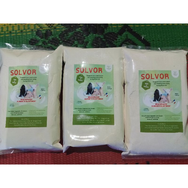 PENGGANTI SUSU INDUK KAMBING/SAPI/DOMBA DLL, SUSU SOLVOR REPACK 1KG